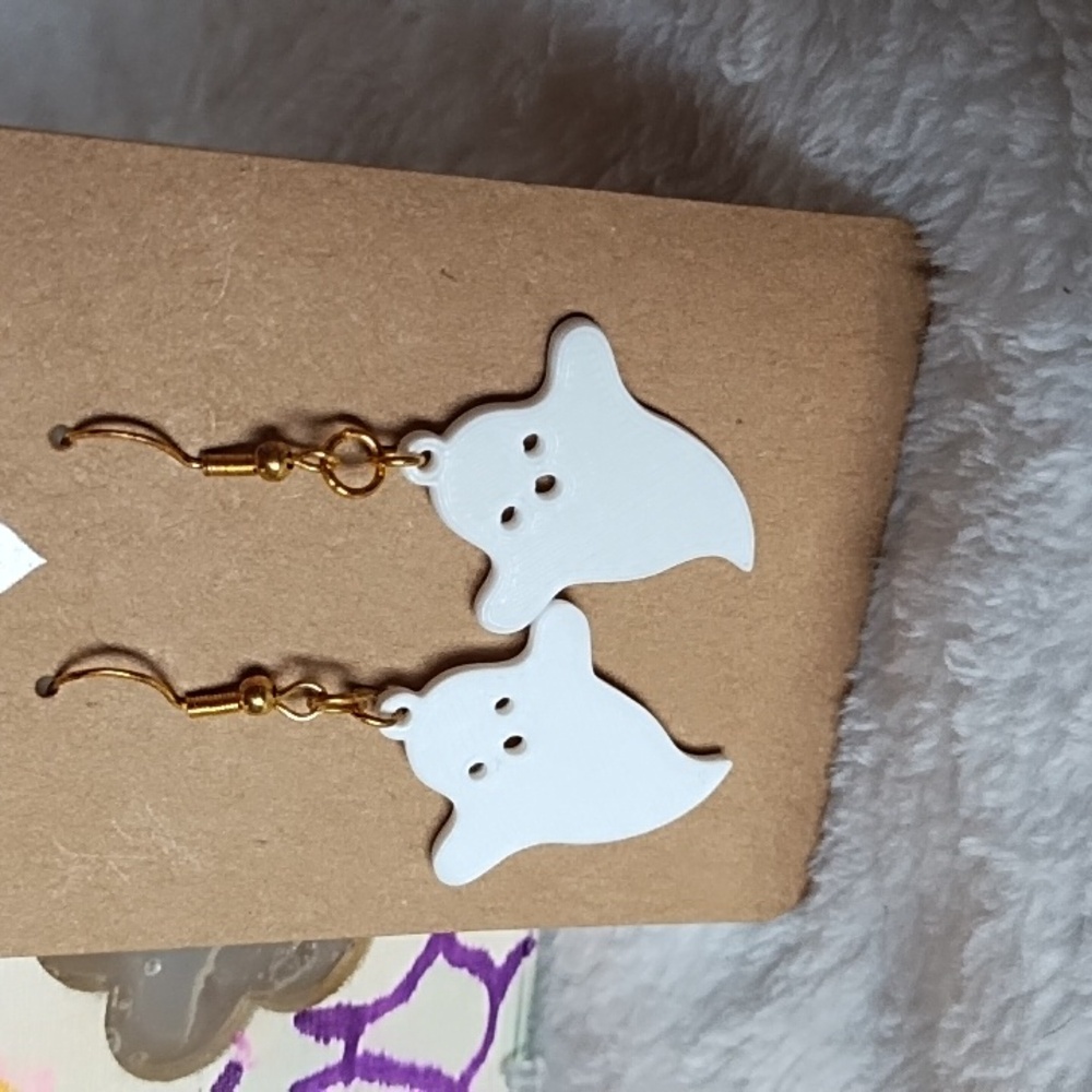 Handmade - Ghost earrings - Picture 2 of 4